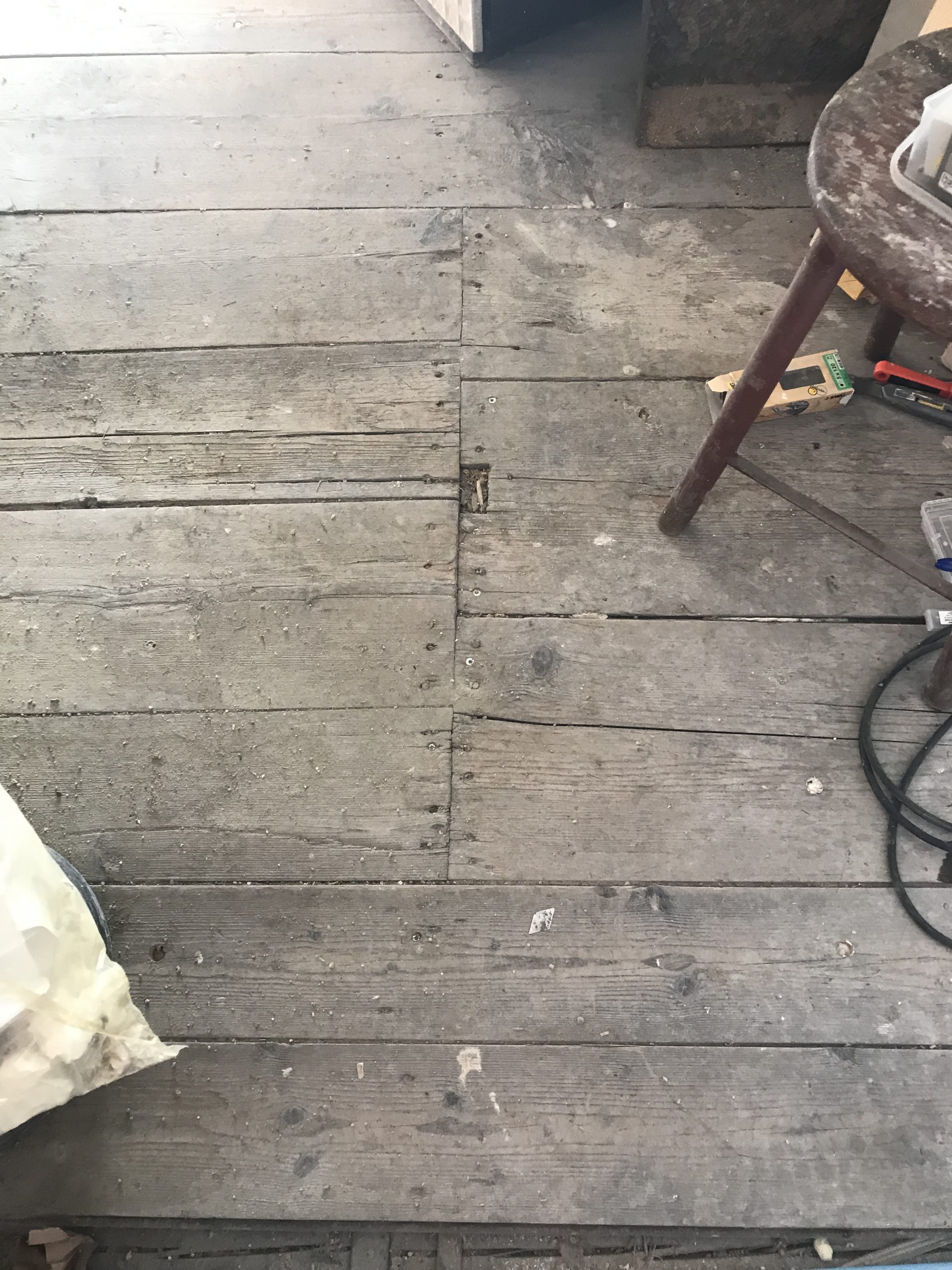 oude houten vloer